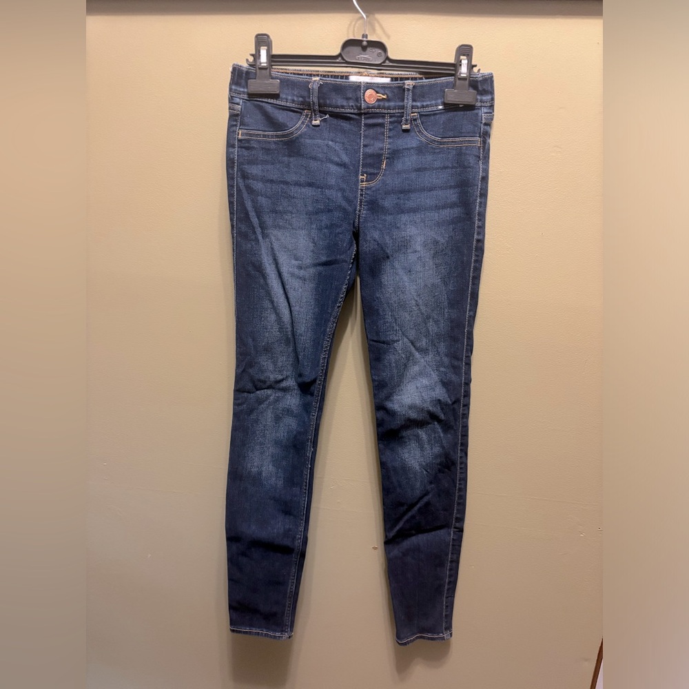 Abercrombie Kids mid-rise pull-on Jean leggings, girls size 11/12 long